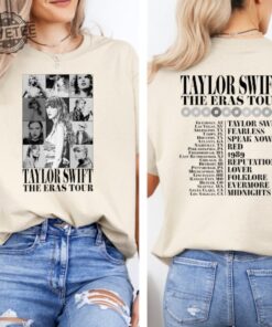 Eras Tour Tshirt The Eras Tour T Shirt Long Live Concert Shirt Eras Tour Outfit Eras Tour Shirt Two Sided Concert Shirt Unique