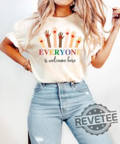 Everyone Is Welcome Here Idaho Teacher T Shirt