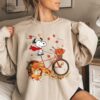 Fall Snoopy Sweatshirt Halloween Unisex Sweatshirt Snoopy Autumn Leaves Pumpkin Sweatshirt Dog Pumpkins Shirt Snoopy Thankgiving Shirt Unique