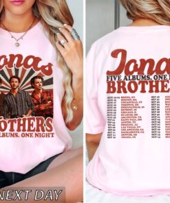 Five Albums One Night Tour Shirt Jonas Brothers Merch Tour I Love Hot Dads Sweatshirt Jonas Brothers Boston Jonas Brothers The Tour Setlist Jonas Brothers The Tour Merch Unique