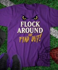 Flock Around And Find Out Tshirt Hoodie Sweatshirt Official Goat Gear Lamar Jackson Baltimore Ravens Tee Gift Sweater Crewneck Pullover