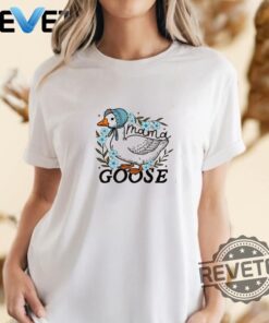 Floral Mama Goose T Shirt Funny Mom Watercolor Hoodie Sweater