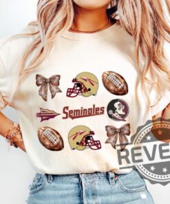 Florida State Seminoles Football Old School Shirt Hoodie Sweatshirt Game Day Team Shirts Coquette Bow Tshirt Fall Season Tee Gifts For Fan Unique