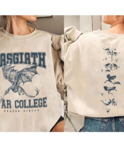 Fourth Wing Double Sided Sweatshirt Basgiath War College Shirt Basgiath War College Gift Fourth Wing Shirt Bookish Dragon Rider Shirt Unique