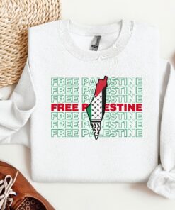 Free Palestine Gaza Sweatshirt Palestine Hoodie Activist Sweat Human Rights Sweater Palestine Sweatshirt Palestine Watermelon Sweatshirt Unique
