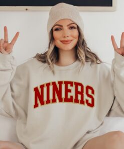 Game Day Sweatshirt San Francisco Football Sweatshirt 49Ers Football Crewneck Retro 49Ers Shirt San Francisco 49Ers Colors Scarlet