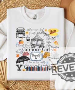 Gilmore Girls Collage Lukes Diner Tshirt Hoodie Sweatshirt Stars Hollow Shirts Crewneck Pullover Unique