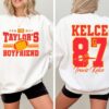 Go Taylors Boyfriend Kids Matching Sweatshirt Travis And Taylor Mom And Me Tees Funny Football Party Crewneck Go Taylors Boyfriend Tshirt Unique