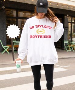 Go Taylors Boyfriend Sweatshirt Travis And Taylor Taylor Football Shirt Trendy Oversized Sweatshirt For Football Season Vsco Aesthetic new