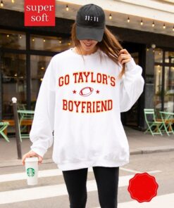 Go Taylors Boyfriend Sweatshirt Travis And Taylor Taylors Version Shirt Trendy Oversized Sweatshirt For Football Season Kc Football new