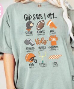 God Says I Am Go Vols Shirt God Says Football Shirt Gift For Her