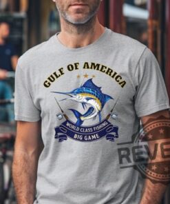 Gulf Of America T Shirt Sports Fishing Tee Maga Fishing Shirt Fisherman Gift Ocean Lover Top Ocean Apparel Trump T Gift For Dad Hoodie Sweatshirt