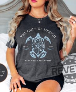 Gulf Of Mexico Stay Salty Resistance T Shirt Texas Alabama Florida Beach Shirts