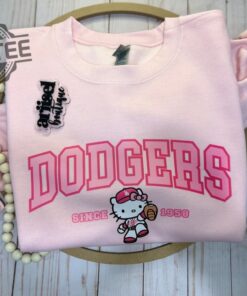 Hello Kitty Dodger Game Hello Kitty Dodger Shirt Hello Kitty Shirt La Dodgers Hello Kitty Shirt La Dodgers Hello Kitty Sweatshirt Unique