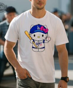 Hello Kitty Los Angeles Dodgers Mlb Shirts Hello Kitty Dodgers Mlb T Shirts Hello Kitty Los Angeles Dodgers T Shirts