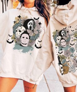 Horror Characters T Shirt Halloween Michael Myers Shirt Michael Myers Christmas Shirt Friends Shirt With Horror Characters Friends T Shirt With Horror Movie Characters Unique