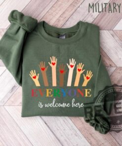 Idaho Teacher T Shirt Everyone Is Welcome Here Inclusion And Equality Protest And Resist