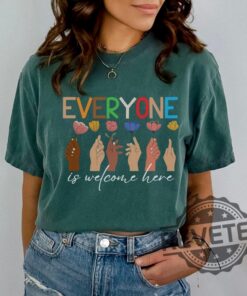 Idaho Teacher T Shirt Everyone Is Welcome Here Shirts