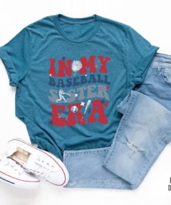 In My Baseball Sister Era T Shirt Sister Era Baseball Tee Family Match Tee Family Baseball Players Matching Shirt Unique