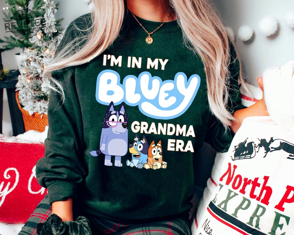 In My Blue Granny Era Shirt Retro Blue And Bingo Here Come The Grannies T Shirt Blue Heeler Family Matching Shirt Bluey Mothers Day Gift In My Blue Granny Era Shirt Retro Blue And Bingo Here Come The Grannies T Shirt Blue Heeler Family Matching Shirt Bluey Mothers Day Gift