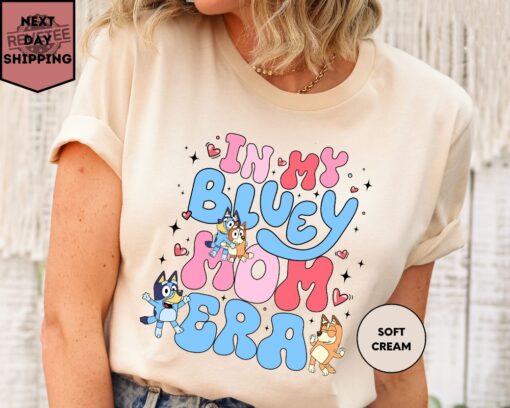 In My Bluey Mom Era Shirt Family Shirt Mum Bluey Birthday Party Shirt Chilli Shirt Mom Shirt Chilli Shirt Mom Tee