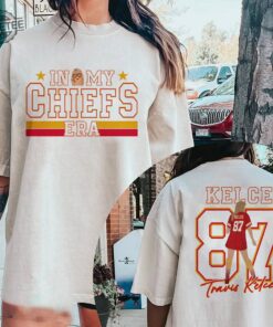 In My Chief Era Shirt Travis Kelce Swift Shirt Football Chiefs Jersey Shirt Travis Kelce Message To Taylor Swift Go Taylors Boyfriend Shirt Unique