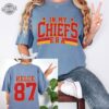 In My Chiefs Era Shirt Travis Kelce Swift Shirt Chiefs Afc Championship Chiefs Championship Shirt Karma Is The Guy On The Chiefs Unique