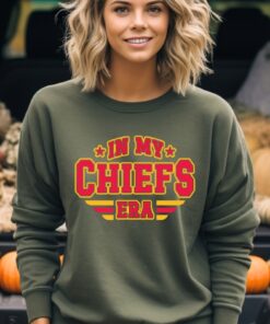 In My Chiefs Era Sweatshirt Travis Kelce Swift Shirt Football Chiefs Jersey Shirt Travis Kelce Football Nfl Shirt Taylor And Travis Hoodie Sweatshirt Unique