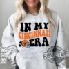 In My Cincinnati Era Cincinnati Bengals Shirt Hoodie Sweatshirt Tee Gifts For Fan Womens Mens Game Day Retro Super Bowl Trendy Joe Shirts Unique