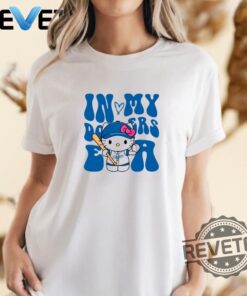 In My Dodgers Era Hello Kitty Baseball T Shirt Hoodie Sweater Long Sleeve Shirts
