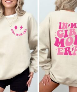 In My Girl Mom Era Sweatshirt Girl Mama Comfort Colors Tshirt Girl Mom Club Girl Mom Tshirt New Mom Gift Gender Reveal