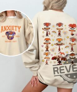 Inside Out Disney Emotions Hoodie Sweatshirt Im Fine Anxiety Kids T Shirt
