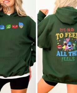 Inside Out Its Okay To Feel All The Feels Sweatshirt Speech Therapy Hoodie Bcba Tee Mental Health Matters Sweatshirt