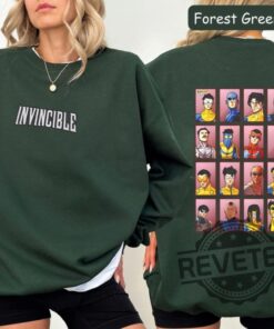 Invincible Variants Graphic T Shirt Hoodie Sweatshirt Back And Front Print Superhero Fans Various Colours Great Gift For Invincible Fans
