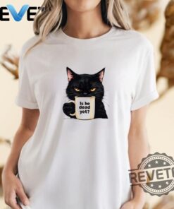 Is He Dead Yet Black Cat T Shirt Anti Trump Protest Shirt Hoodie Sweatshirt Youth Shirts