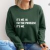 Its Me Hi Im The Problem Sweater Midnights Album Sweatshirt The Eras Tour 2023 Black And White Book Spines Taylor Swift Merch Positive Shirt Unique