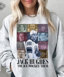 Jack Hughes New Jersey Ice Hockey Merch Shirt Vintage 90S Bootleg Devils Sweatshirts Hockey American Eras Tour Fan