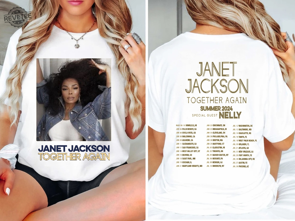 Janet Jackson Tour 2024 Shirt Janet Jackson Together Again Double Side Shirt Janet Jackson Shirt Fan Gifts Unique Janet Jackson Tour 2024 Shirt Janet Jackson Together Again Double Side Shirt Janet Jackson Shirt Fan Gifts Unique