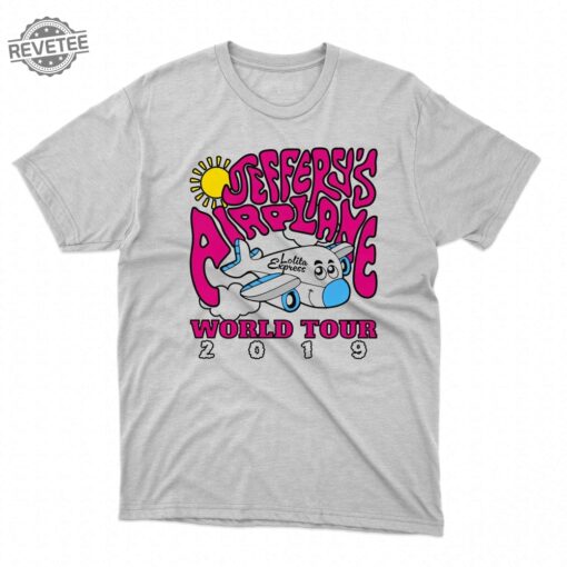 Jeffereys Airplane World Tour 2019 Shirt Unique Jeffereys Airplane World Tour 2019 Hoodie Sweatshirt Long Sleeve Shirt