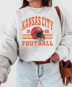 Kansas City Chief Retro Style Sweatshirt Crewneck Vintage Chief Fan Gift Football Crewneck Sweatshirt Football Fan Tee Unique