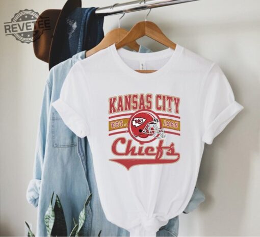 Kansas City Chiefs Shirt Football Shirts Football Team Shirt Football Crewneck Travis Kelce Shirt Kansas City Shirt Retro Football Hoodie Sweatshirt Unique