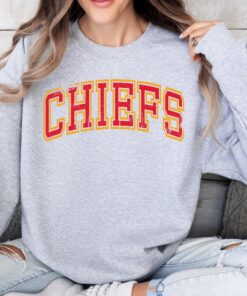 Kansas City Chiefs Sweatshirt Trendy Kansas City Football Sweatshirt Chief Football Shirt Vintage Kansas Football Shirt Kc Chiefs Sweater Unique