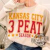 Kansas City Chiefs Three Peat Season T Shirt Hoodie Sweatshirt Tee Gift For Men Women In My 3Peat Era Chiefs Sweater Unique