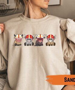 Kansas City Football Crewneck Highland Cow Football Sweatshirt Cute Cow Crewnecks Cow Clothing Gameday Sweater Unique