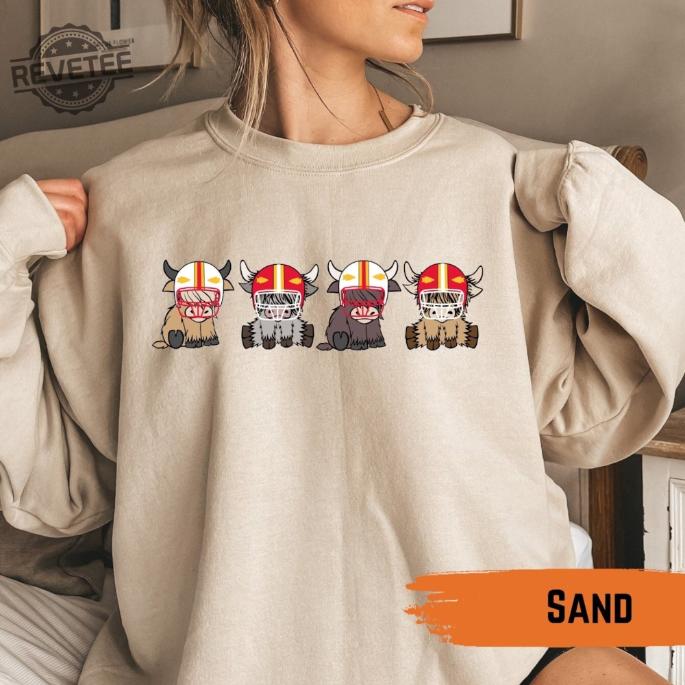 Kansas City Football Crewneck Highland Cow Football Sweatshirt Cute Cow Crewnecks Cow Clothing Gameday Sweater Unique Kansas City Football Crewneck Highland Cow Football Sweatshirt Cute Cow Crewnecks Cow Clothing Gameday Sweater Unique