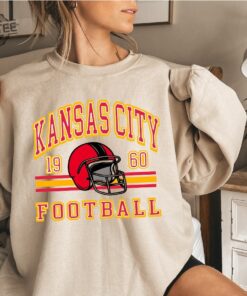 Kansas City Sweatshirt Crewneck Vintage Chiefs Retro Style Kansas City Football Sweatshirt Kansas City Sweatshirt Sunday Football Nfl