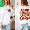 Karma Is The Guy On The Chiefs Sweatshirt Chiefs Era Shirt Go Taylors Boyfriend Chiefs Karma Kansas City Football Tee Unique