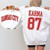 Karma Sweatshirt Kansas City Sweatshirt Karma Is The Guy Sports Sweatshirt Pullover Sweatshirt Oversized Sweatshirt Unique
