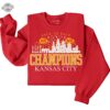 Kc Football Back To Back Champions Lvii And Lviii Kansas City Football Champs Champion Sweatshirt Kc Strong Shirt Kansas City Strong T Shirt Unique