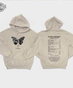 Kendrick Lamar Shirt To Pimp A Butterfly Tracklist Sweatshirt Kendrick Lamar Retro Vintage Style Hoodie Kendrick Lamar Shirt Fan Gift Unique